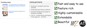 Top 10 – Popular posts plugin for WordPress